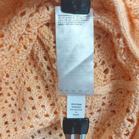 Chicos Sweater Sz XL Pullover Open Knit Crochet Lightweight Boho Chic Lagenlook - Picture 9 of 10